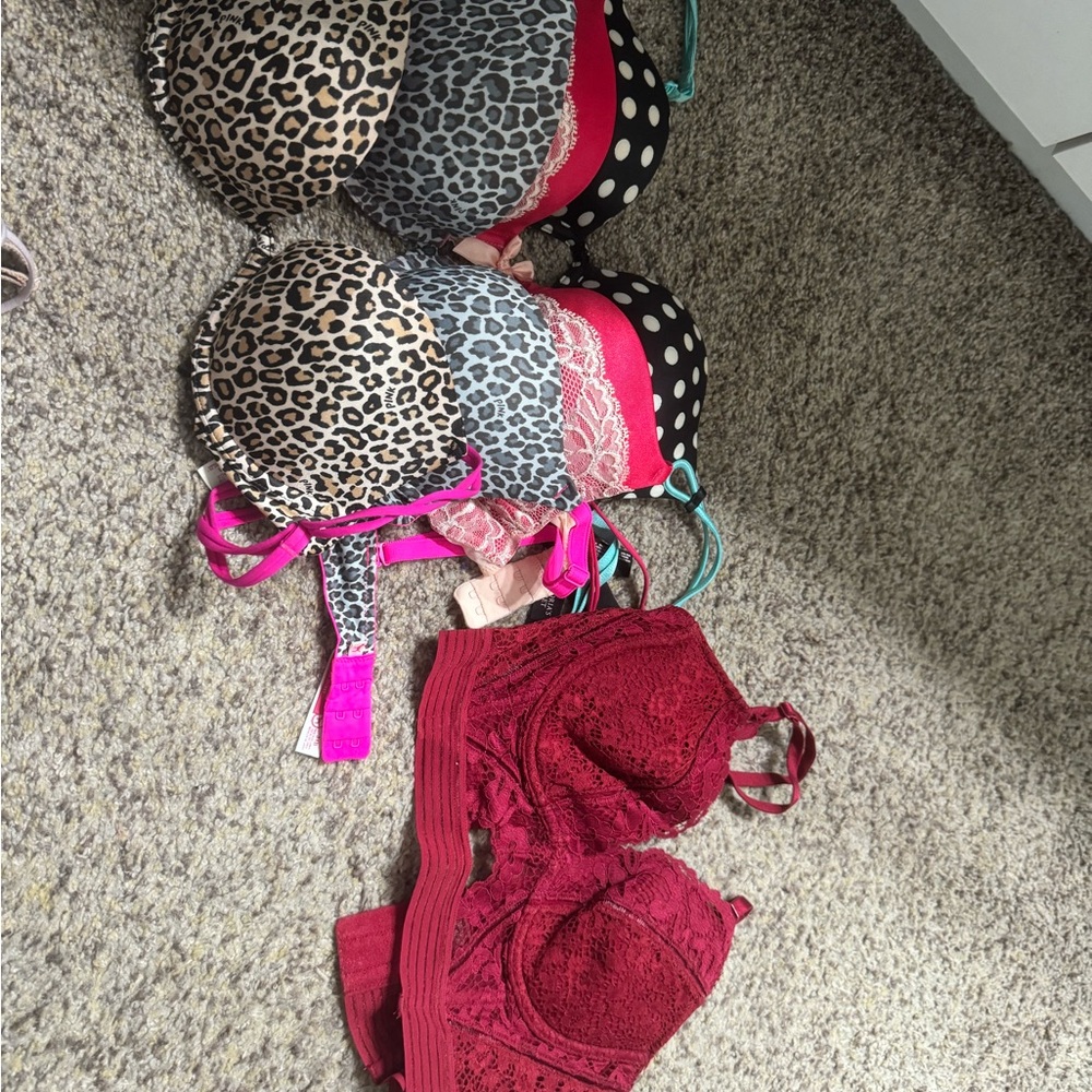 Victoria Secret and Pink mixed 34 B bras.